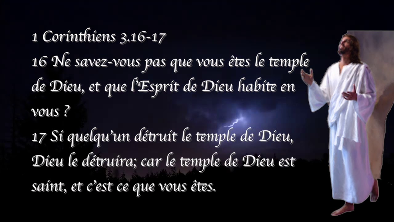 Résultat de recherche d'images pour "1 Corinthiens 3:16-17"