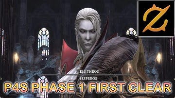 FFXIV: Endwalker -- Pandaemonium -- Asphodelos Savage -- P4S Phase 1 -- First Clear -- GNB PoV