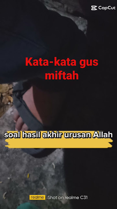kata' Gus Miftah yang viral,, akan ada pelangi setelah hujan