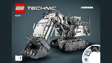 LEGO 42100 Liebherr R 9800 Excavator (4K) - building instructions 1/2