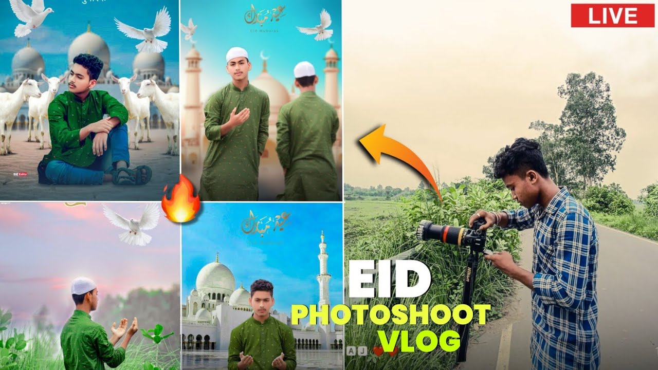 Eid Special Photoshoot Vlog- Eid Special Photo Pose 2024 Live || Raj Photography