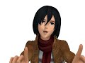 MMD Mikasa Ackerman Solo JENNIE 