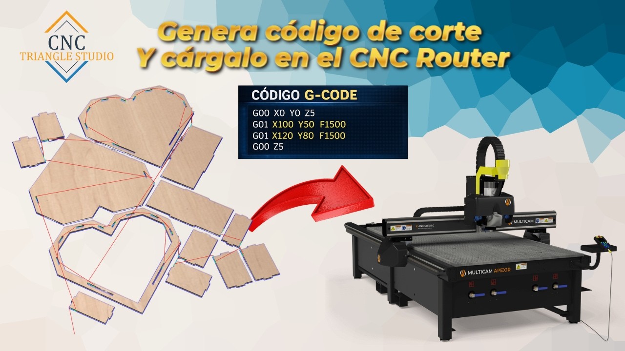 ⭐ De Vectric Aspire al CNC: genera código de corte y cárgalo al CNC Router