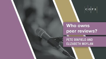 Who owns peer reviews?