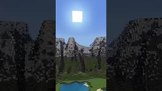 custom Mountain timelapse  #minecraft #fantasybuild #gaming #axiom #minecraftbuilding #litematica