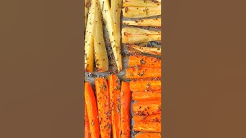EASY Festive Maple Orange Roasted Carrots & Parsnips 🥕