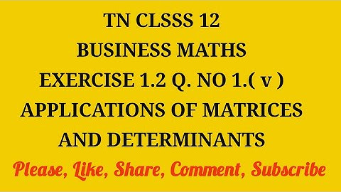 TN 12 business maths chapter 1 exercise 1.2 question number 1 ( v )
