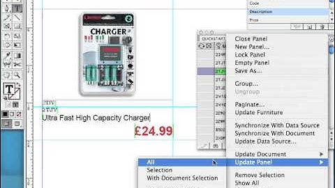 Updating source data from an InDesign document