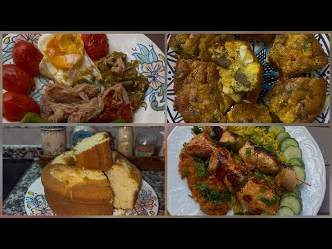 دبارة جمعة كاملة ماكلة تونسية بنينة مالمالح للحلو كيك طاجين كبدة دجاج مشوي