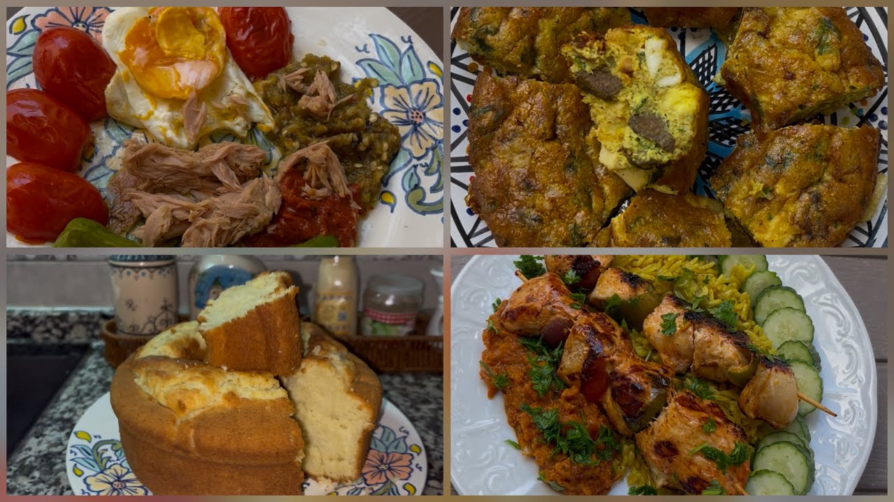 دبارة جمعة كاملة  ماكلة تونسية بنينة  مالمالح للحلو /كيك/طاجين كبدة/دجاج مشوي