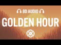 JVKE - golden hour (Lyrics) | 8D Audio 🎧