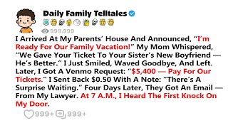 I Showed Up With My Bags Packed — ‘Ready For Our Family Trip!’ My Mom Just Smirked…