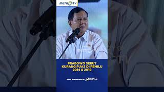 Prabowo Curhat Soal Pemilu 2014 & 2019 #shorts