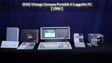 (036) Vintage Compaq Portable II Luggable PC [ 1986 ]