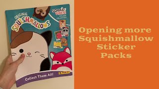 Opening more Squishmallow Sticker Packs. #squishmallows