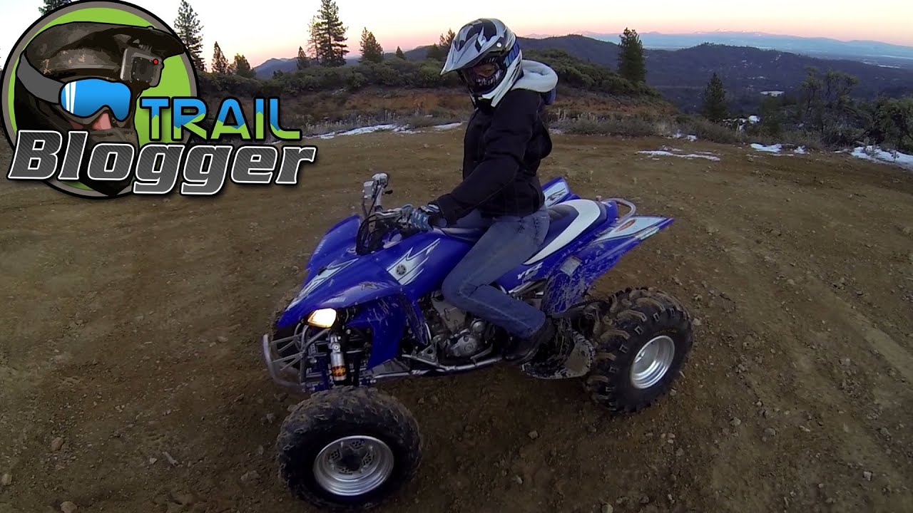 Trailblogger ATV Four Wheeler Riding Miss Wreckless learning to jump