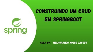 #9 Curso de Sprinboot: Melhorando nosso layout