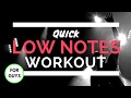 How to Sing Low - Chest Voice Vocal Work Out