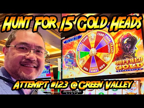 Hunt For 15 Gold Heads! Ep. #123, Buffalo Gold Revolution at Green Valley Ranch casino in Las Vegas!