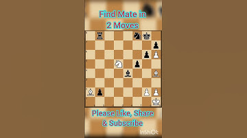 || Mate in 2||#shorts #chess  #checkmate #learnchess  #tactics   #chessforbeginners#checkmatetricks