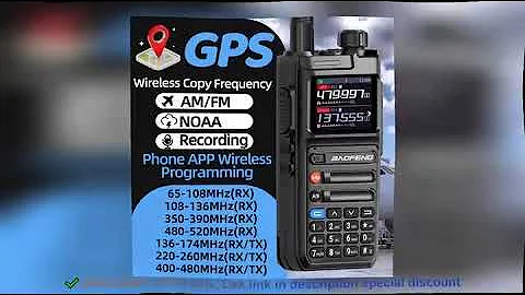 Baofeng AR26 GPS Walkie Talkie Multi Band Phone APP Wireless Programmi Review