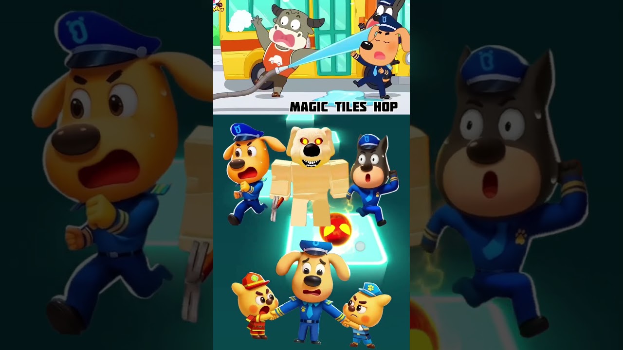 Sheriff Labrador 🆚Police Officer 🆚 Sheriff Papillon 🆚 Sheriff Labrador 🎶 Tiles Hop EDM Rush68