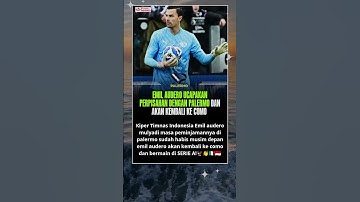 Emil Audero Akan kembali ke Como #garuda #timnasindonesia #pssi #emilaudero #worldcup