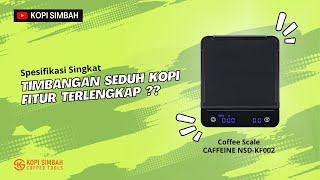 Timbangan Kopi Digital CAFFEINE NSD-KF002 Professional Artisan Coffee Scale Dengan Fitur Auto Start Timer