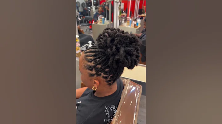Such a beautiful loc petal bun with the perfect audio to go with it!! 🎶💕 @knottyloclab.