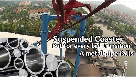 Suspended Coaster, but for every bad transition, a metal pipe falls...