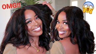 OMG!! 😱THIS IS MY HAIR IDC!!🔥 SILK PRESS⁉️The Most Beginner Friendly Natural Hair Wig  ft UNICE HAIR