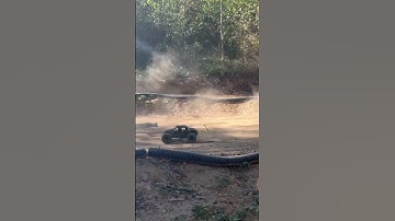 Arrma Fireteam Moving Fast On Dirt RC Track, Bashing For Fun!