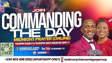 MID NIGHT PRAYER COMMANDING THE DAY-VICTORY PRAISE AND THANKSGIVING. 17-11-2024
