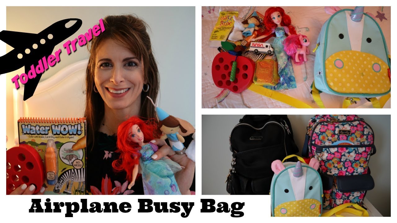 AIRPLANE BUSY BAG Toddler Travel Long Haul Flight Over 40 First