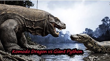 Komodo Dragon vs Giant Python  #NatureDocumentary #JungleFight #komodovspython
