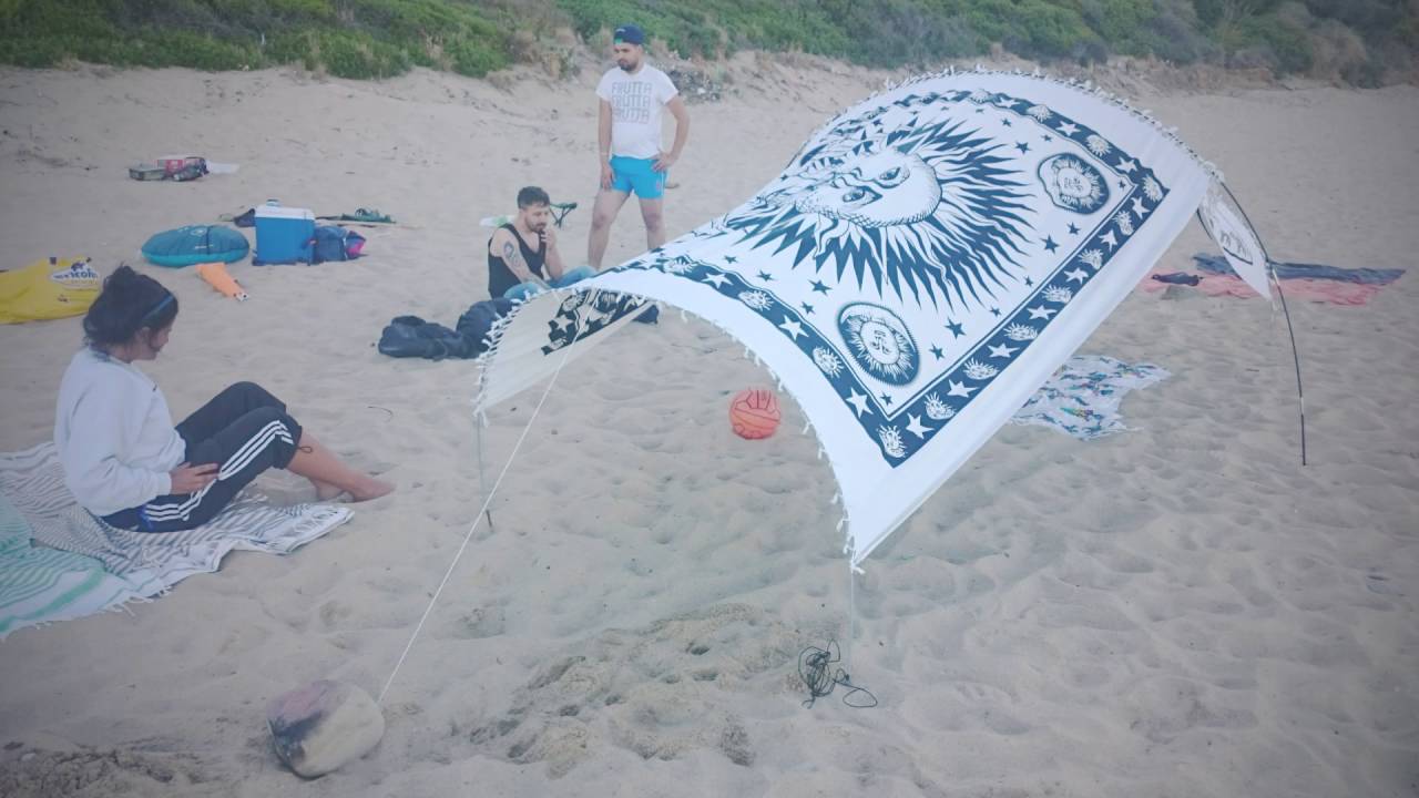 Gazebo Tenda Per Spiaggia E Prato Beach Sun Shade Sunshade Youtube
