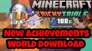 New 121 4 New Achievements Trophies Minecraft Bedrock Tricky Trials World Download Pc Mobile