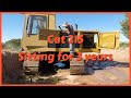 Getting the Cat 215 Excavator ready for work