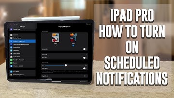 iPad Pro - How to turn on or off scheduled notifications | Summary Notifications for the iPad Pro
