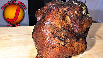 Smoked Beer Can Chicken - how to- offset smoker
