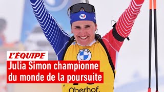 Mondiaux biathlon 2023 - Julia Simon sacrée championne du monde la poursuite à Oberhof