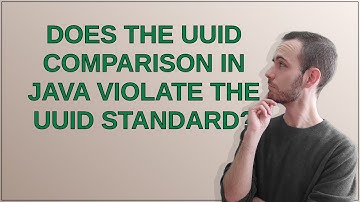 Does the UUID comparison in Java violate the UUID standard?