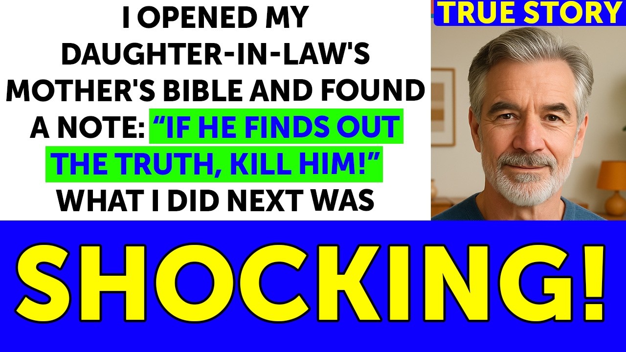 I Opened My DIL's Mother's Bible And Found A Note: “If He Finds Out The Truth, Get Rid Of Him...”