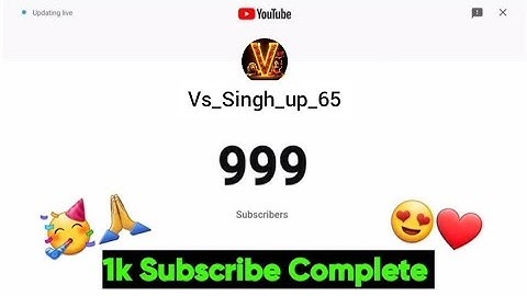 live🥳 1000 subscriber counting ? आज बहुत खुश हैं! | 1k Subscribers Complete | 1k subscriber count