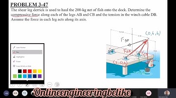 chapter 3|Equilibrium of a Particle |Part 5 |Last part| solved  problems |RC Hibbeler 12th edition