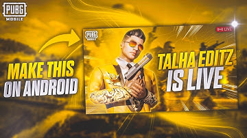 How To Make Pubg/Bgmi Live Stream Thumbnails On Android | Gaming Live Stream Thumbnails Tutorial