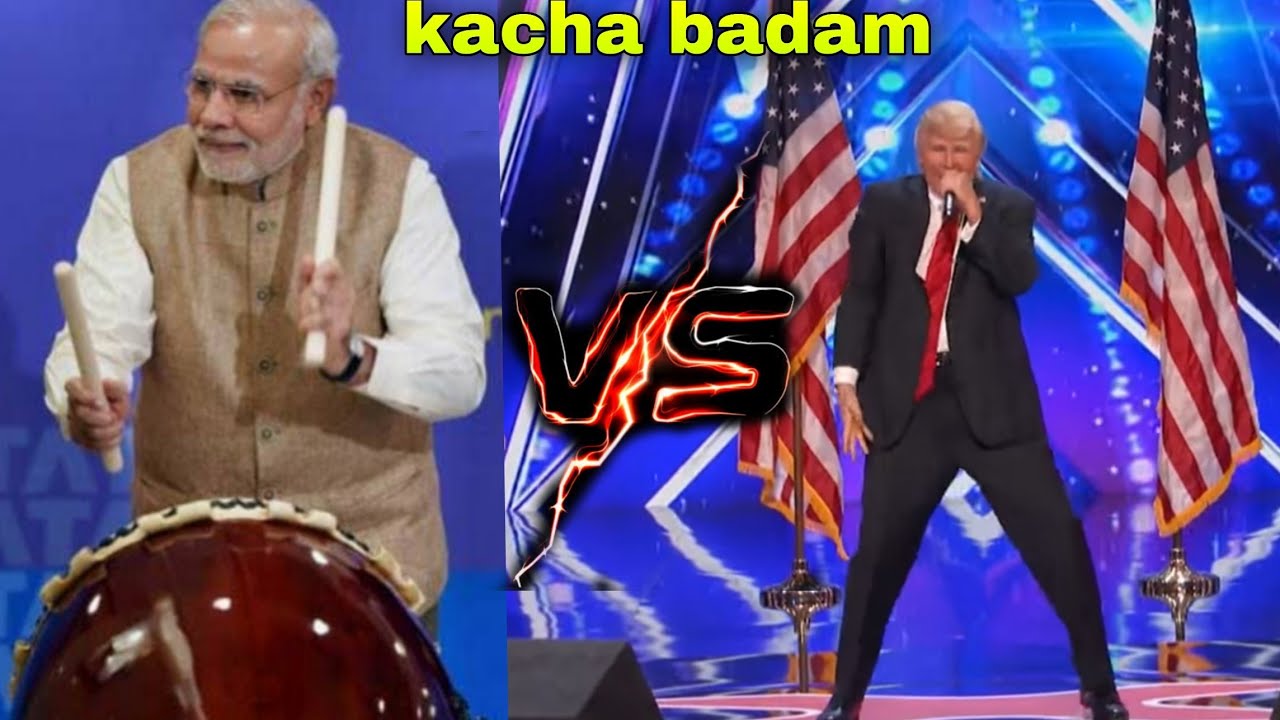  Kacha badam cg song  Narendra modi Donald Trump dance video  kacha badam remix