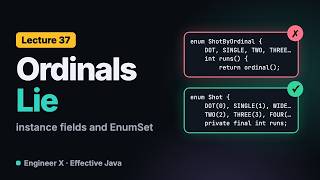 Java Enum ordinal() Bugs and EnumSet vs Bit Flags: Store Codes, Not Positions | Effective Java L37