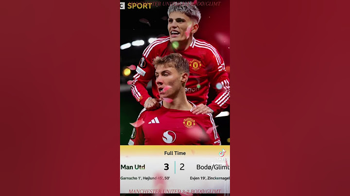 MANCHESTER UNITED 3-2 BODØ/GLIMT