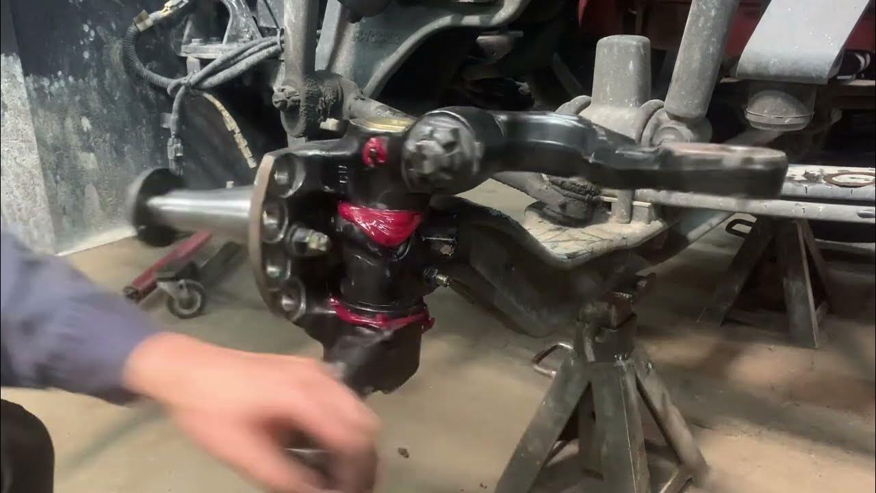 Peterbilt Semi Truck King Pin + Steering Components Replacement YouTube